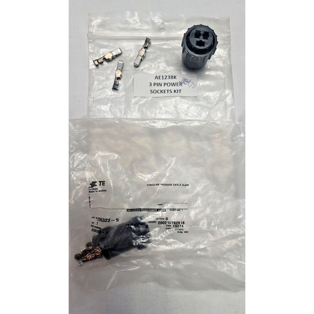 Aftermarket Ag-Express 3-Pin Power Receptacle Panel Mount Kit Part # AE1212K